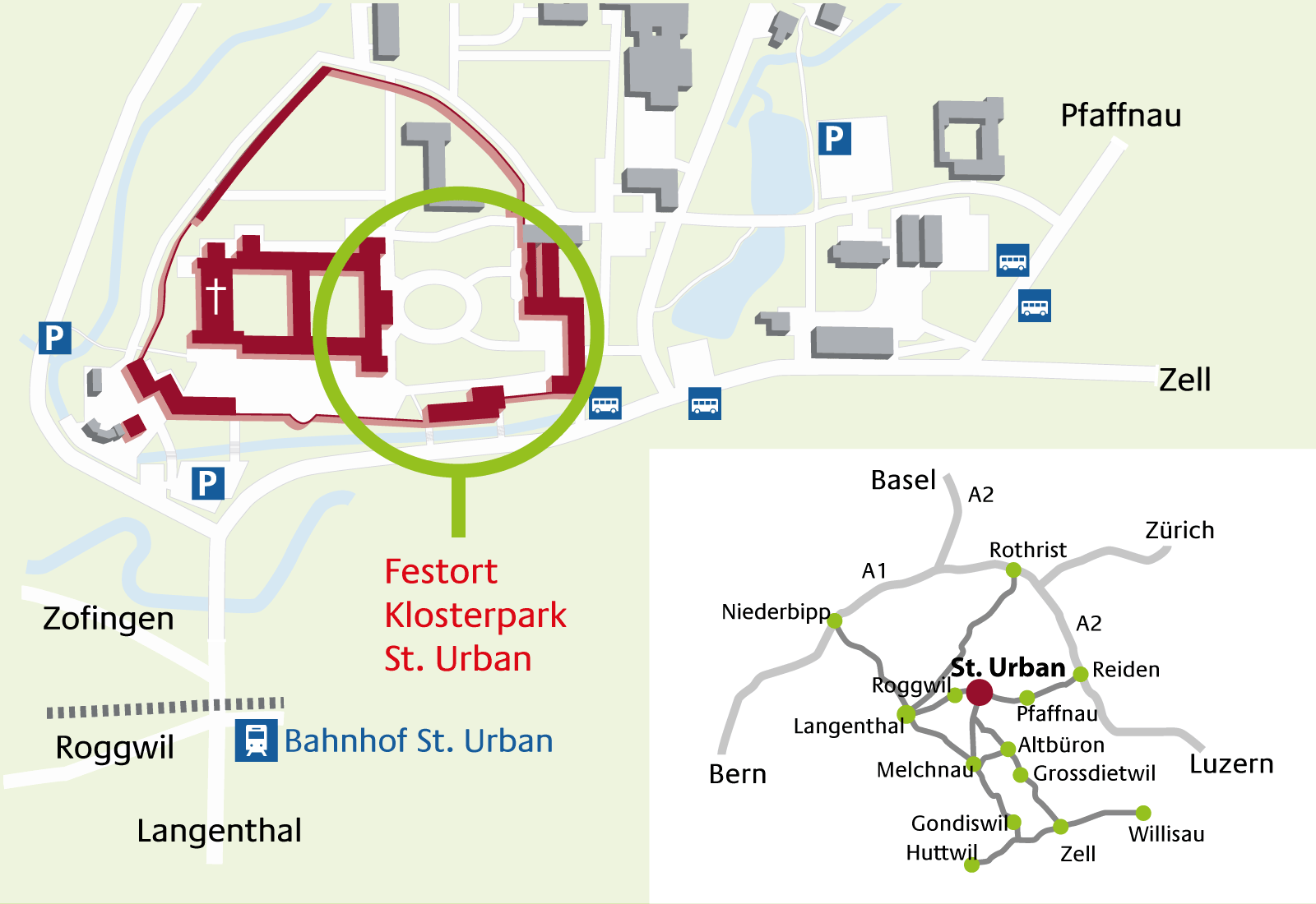 Standort Rottaler Erntefest 2018 in St. Urban